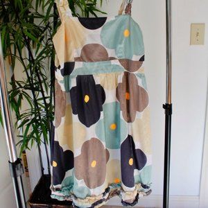 Orla Keily Floral Print Knee Length Dress Sz Small